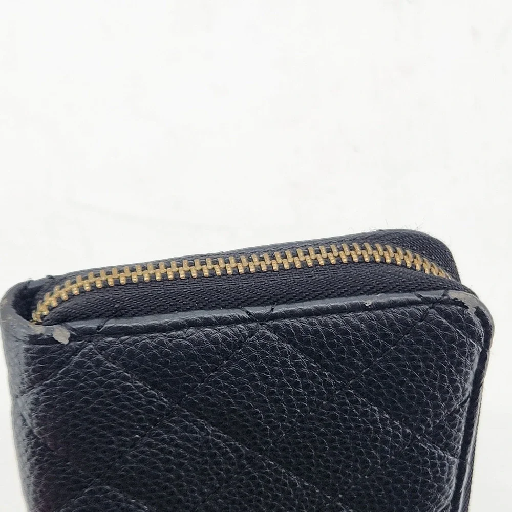 Michael‎ Kors Wallet Black Quilted Zip Around Continental Wallet MK Women